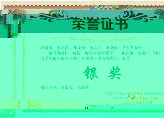 獲獎證書掃描件